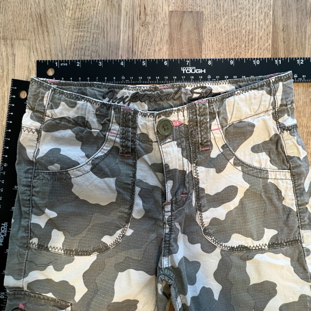 Girls Camo Cargo Pantsc - Imperial Star